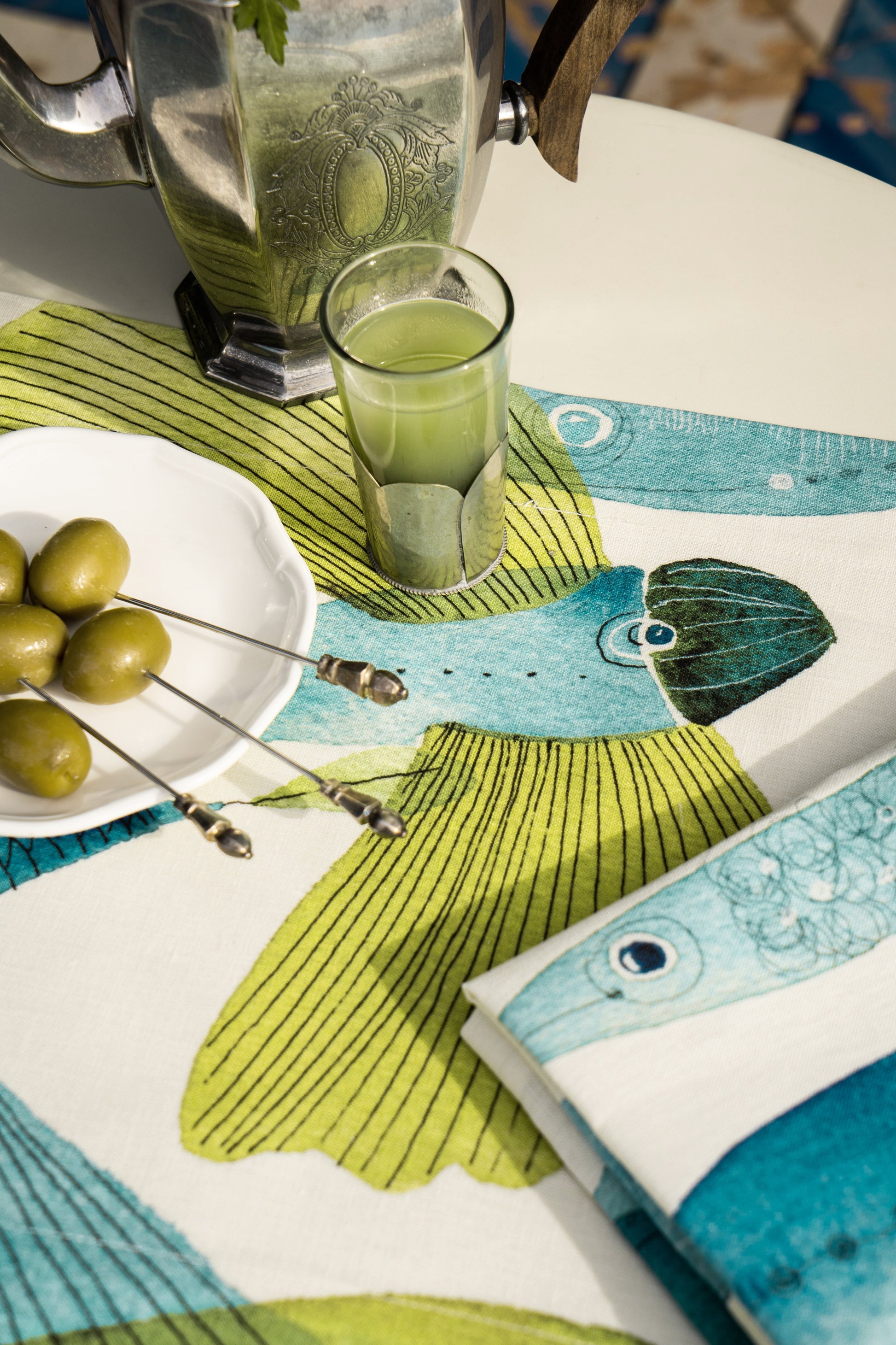 Tablecloths «Pesci Volanti» 100% Made in Italy