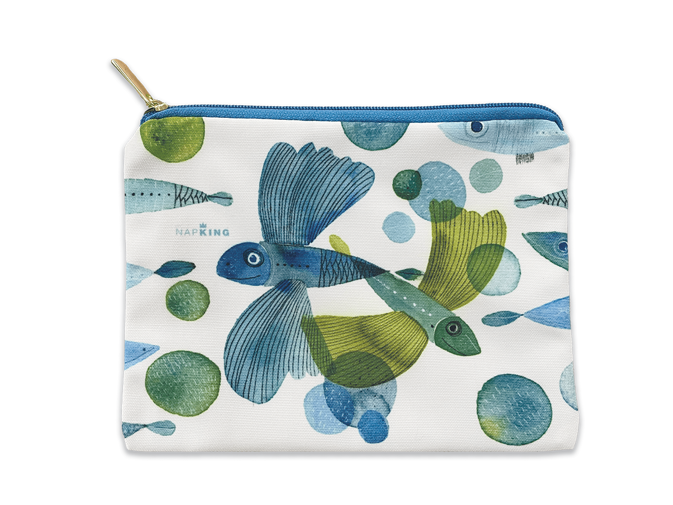 Cotton Trousse «Pesci Volanti», 100% Made in Italy