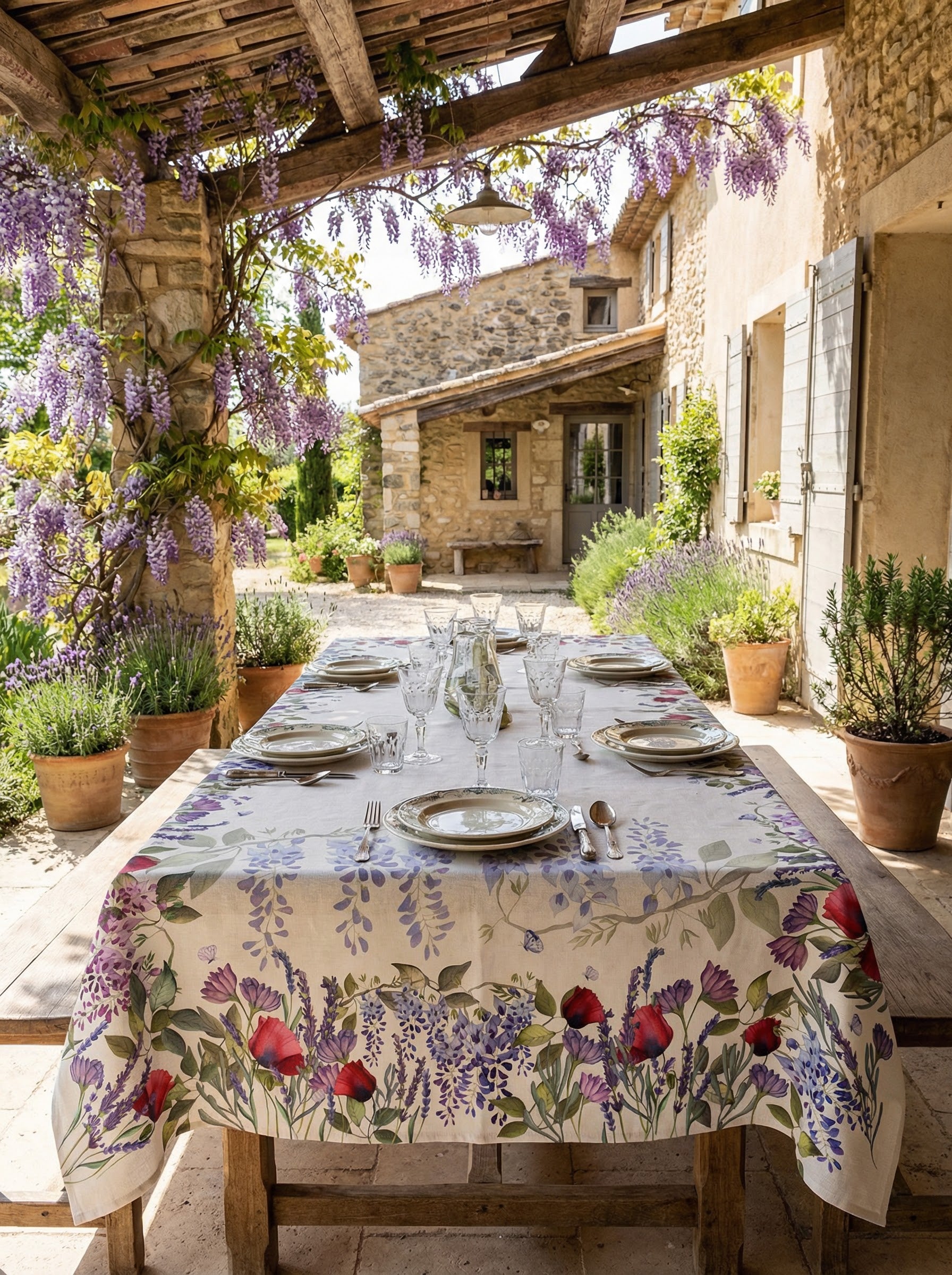 Tovaglie in lino Provenza 100% Made in Italy
