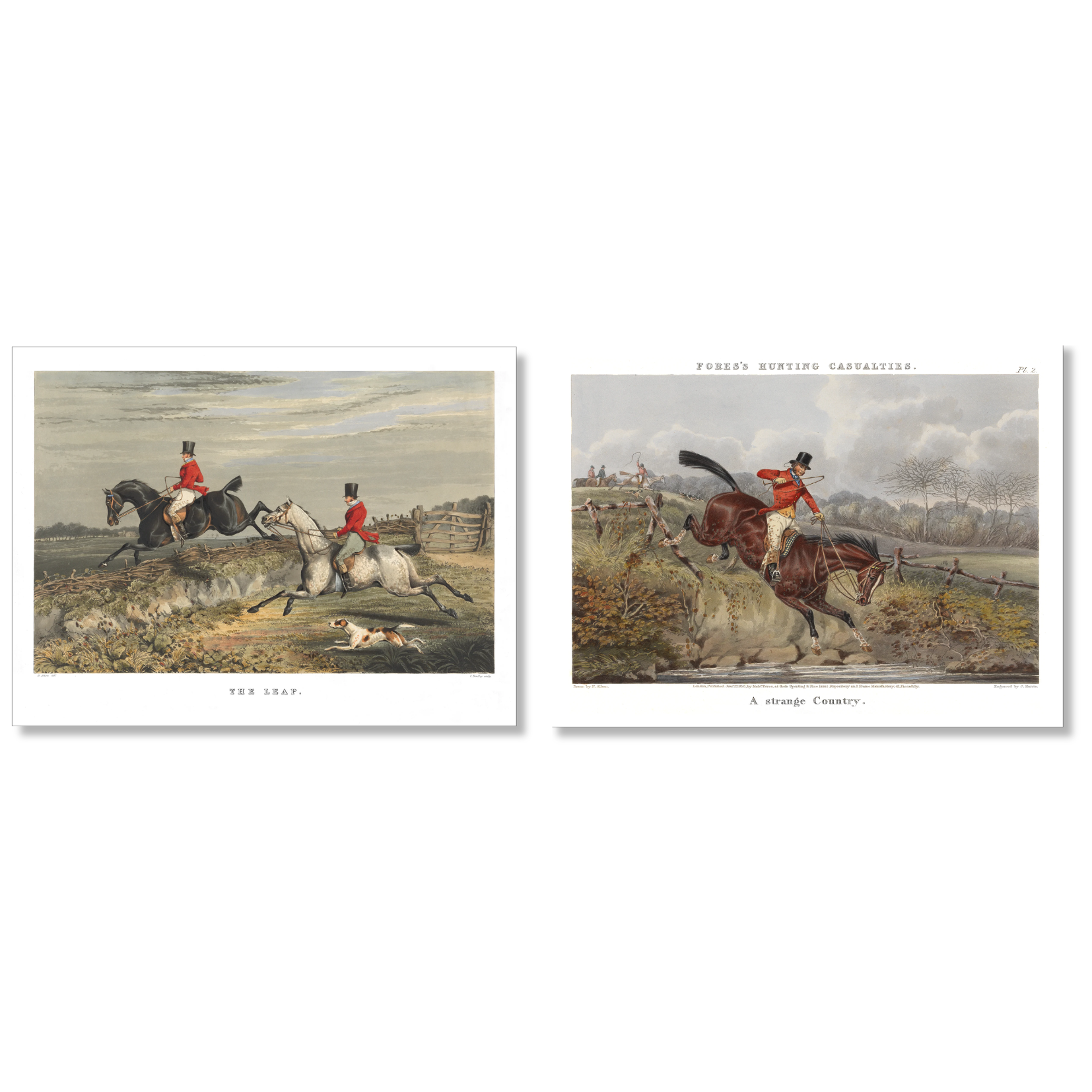 England set of 2 rectangular hardboard placemats with classic countryside decorative print