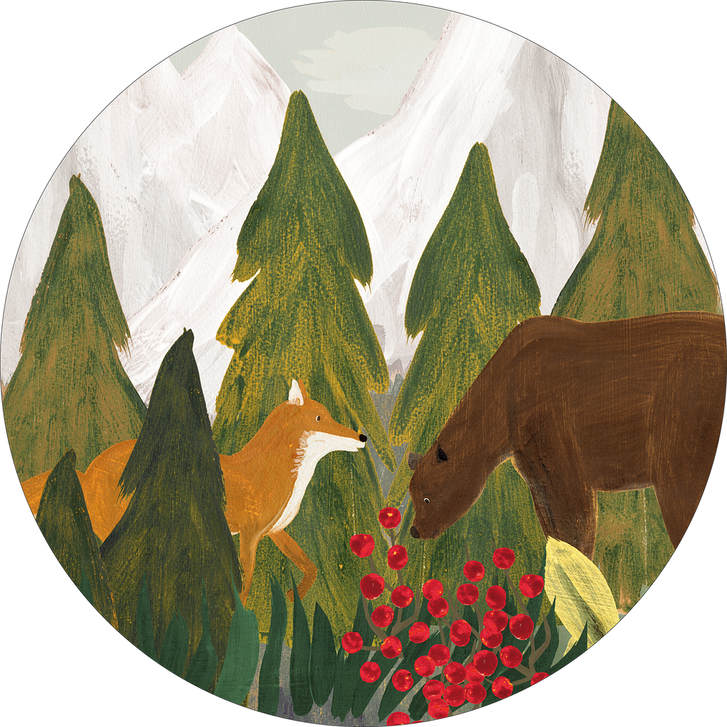 Set of 2 round hardboard placemats «Reinard» 100% Made in Italy - The Napking