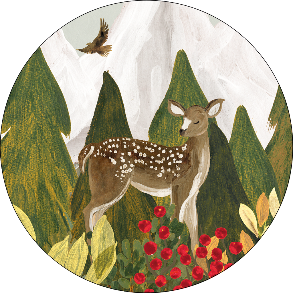 Set of 2 coasters «Reinard» wood cork – 100% Made in Italy