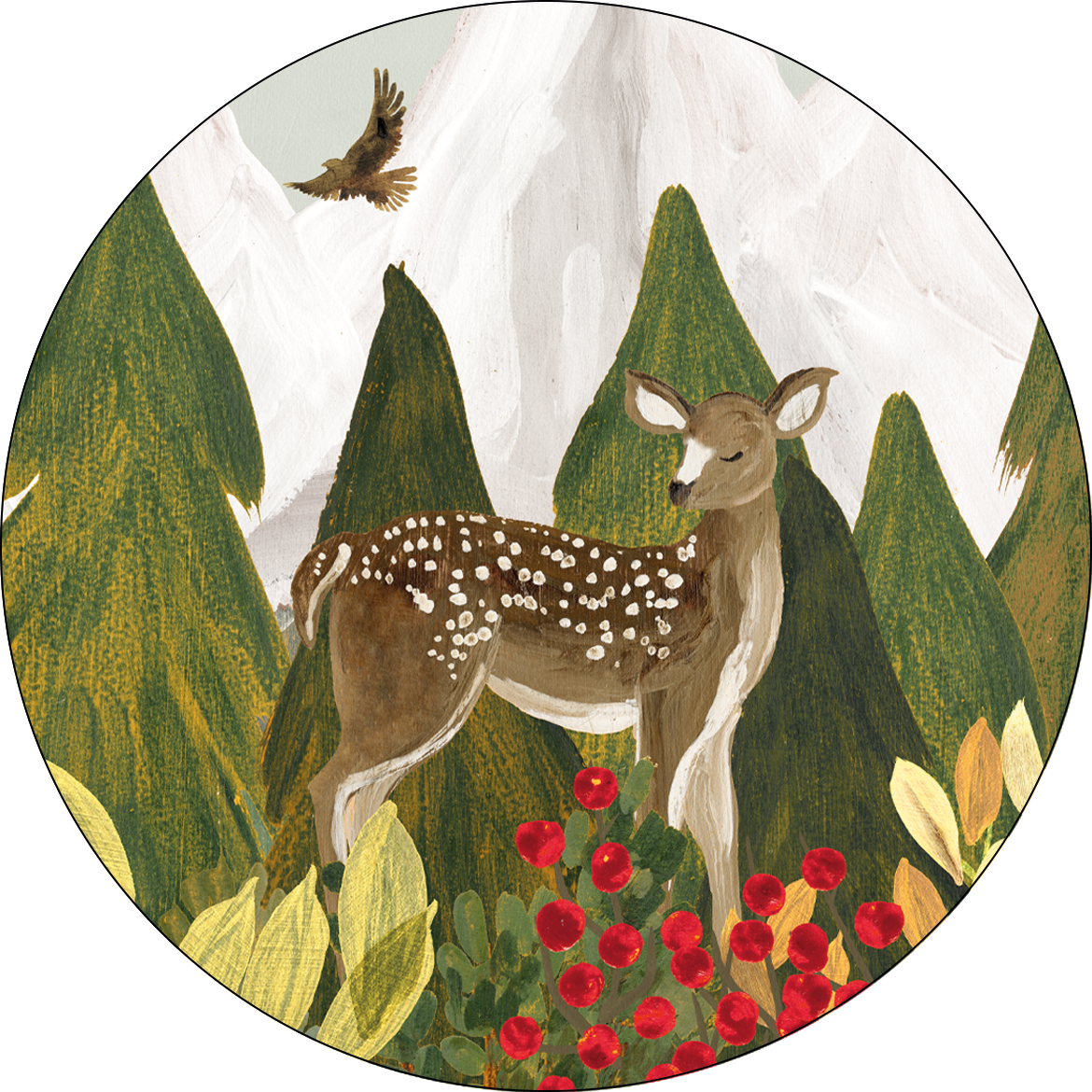 Set of 2 coasters «Reinard» wood cork – 100% Made in Italy