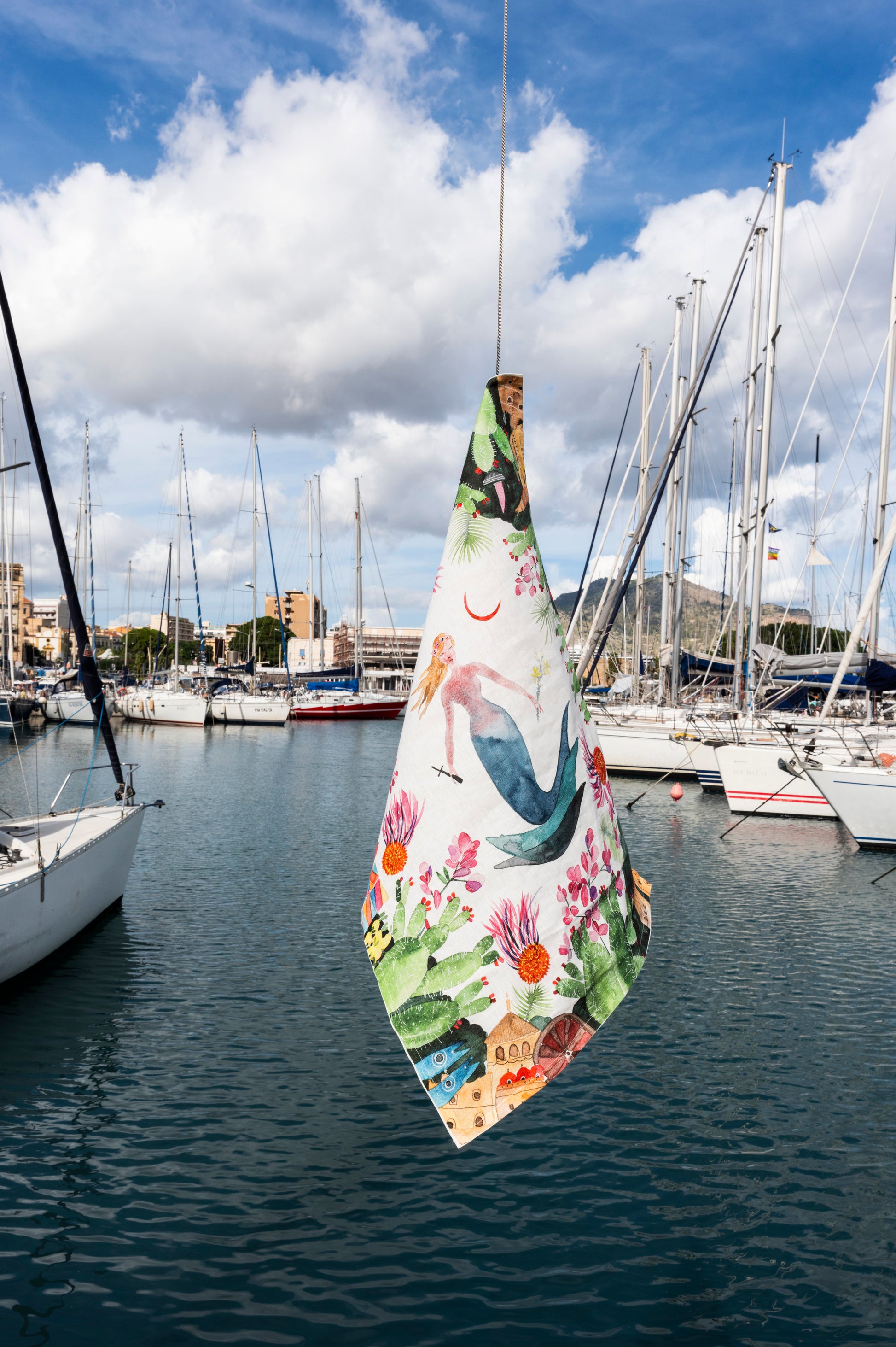 Kitchen Towels Rosalia, 100% Made in Italy