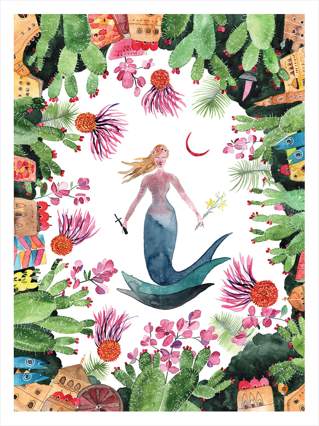 Kitchen Towels Rosalia, 100% Made in Italy