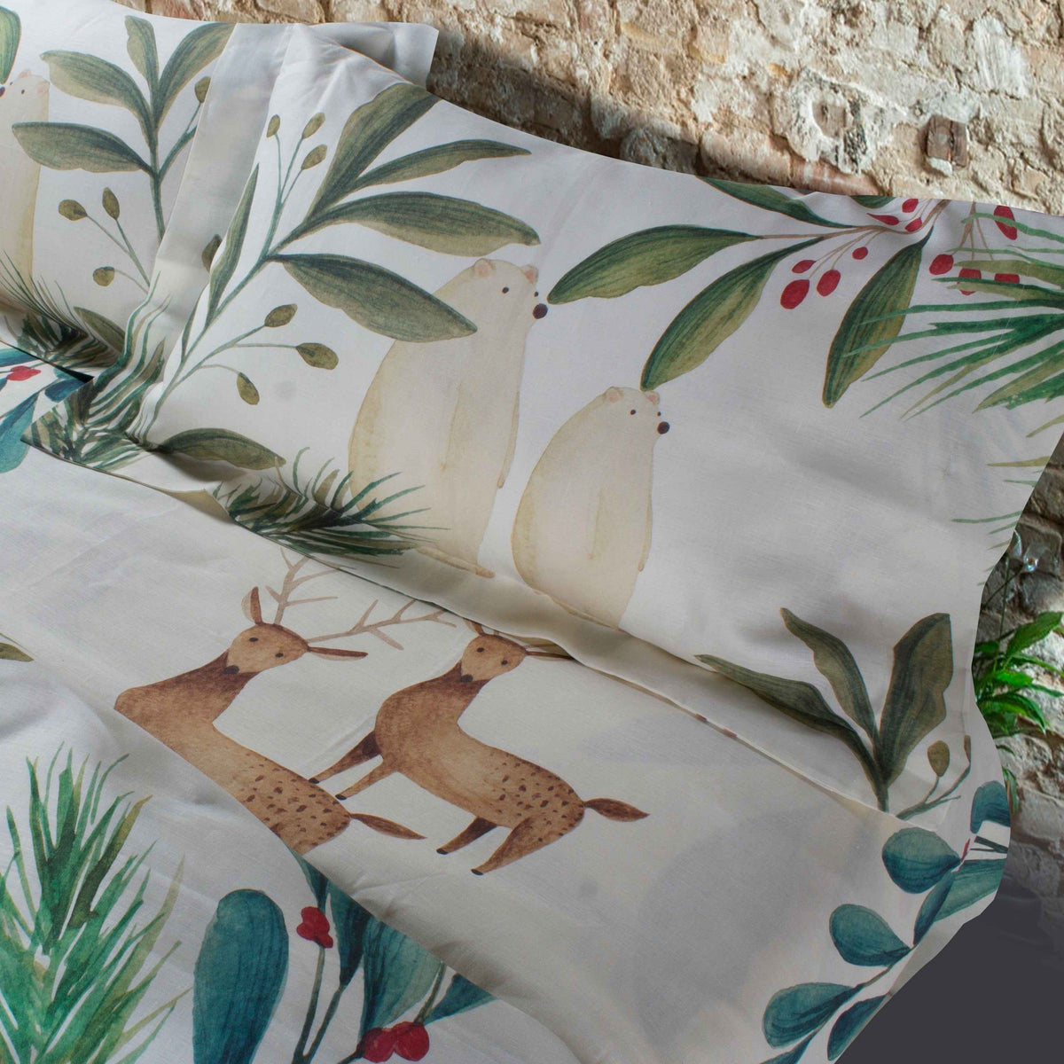 Duvet Cover Set «Rudolph» 100% Made in Italy