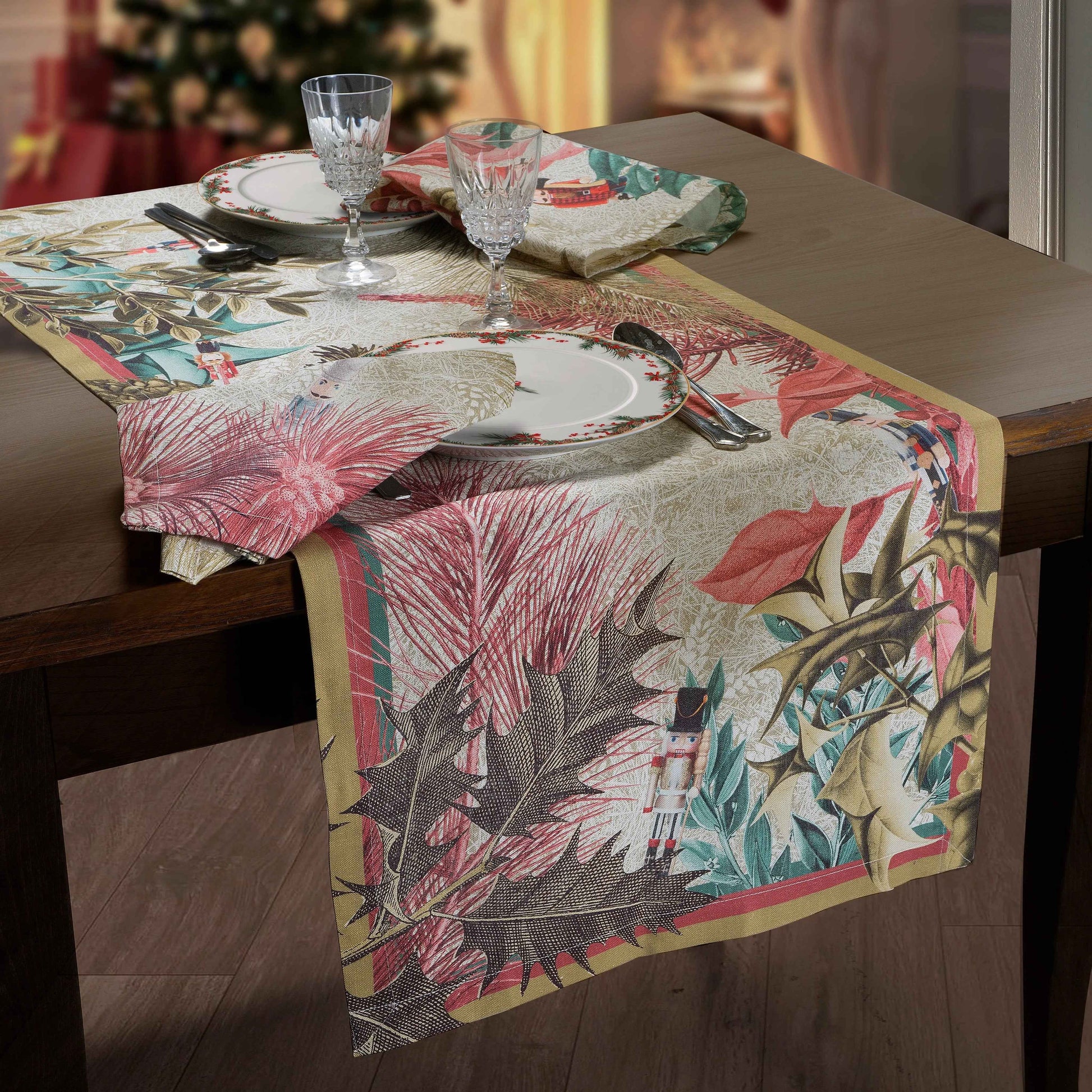 Linen Runner Schiaccianoci 100% Made in Italy