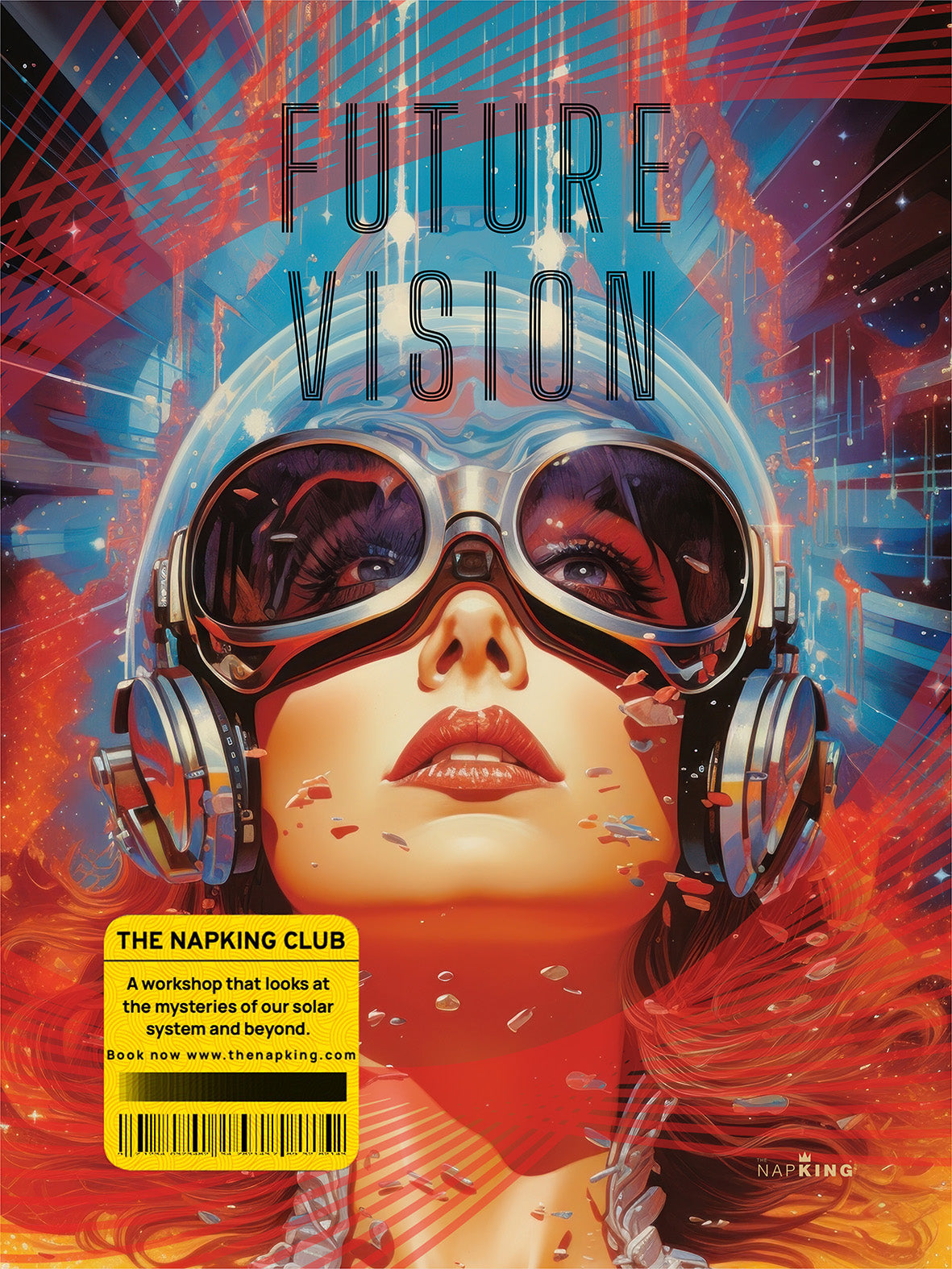 Torchon de cuisine en coton Panama – science-fiction