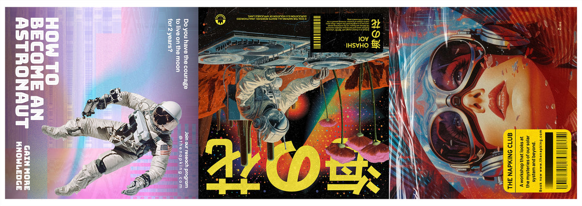 Chemin de table en coton du Panama, science-fiction