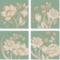 Set of 4 Napkins Satin «Amelie» 100% Made in Italy - The Napking