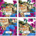 Set Of 4 Napkins «Amalfi24» 100% Made in Italy