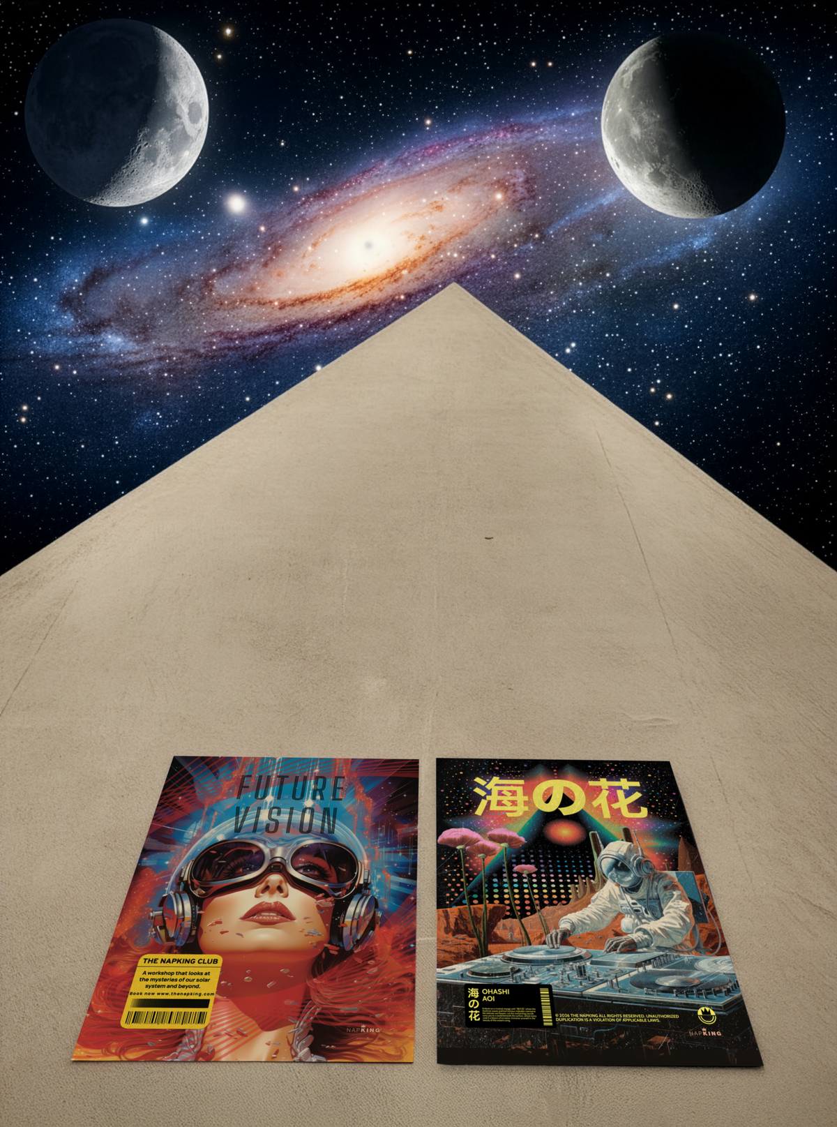 Torchon de cuisine en coton Panama – science-fiction