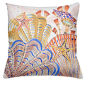 Cushion Canvas Shell Bay, 100% Made in Italy