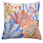 Cushion Canvas Shell Bay, 100% Made in Italy