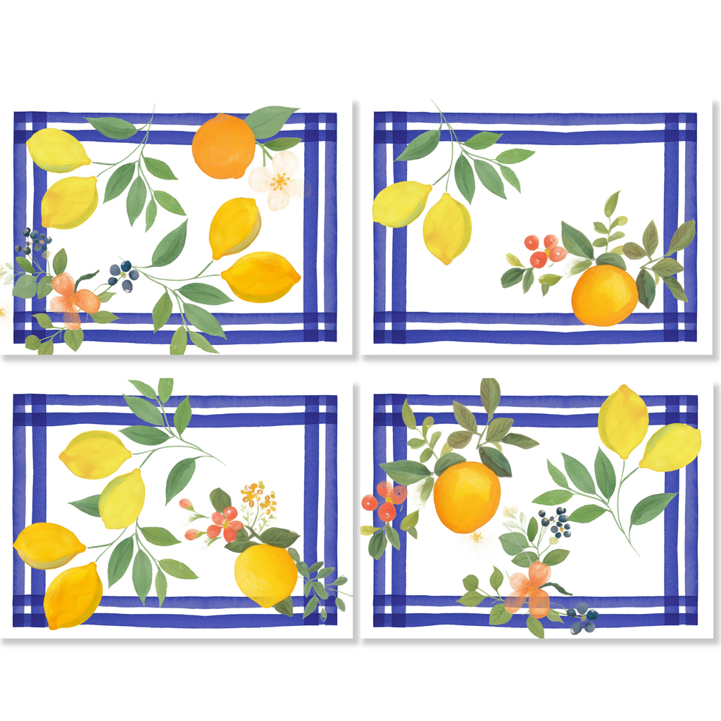 Set of 4 Placemats Sorrento Premium quality Linen