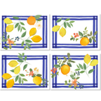 Set di 4 tovagliette Sorrento in lino di qualità premium