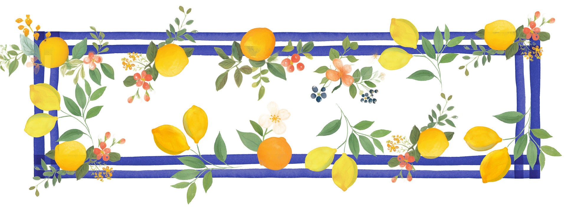 Premium Linen Runner Sorrento 100% Made in Italy