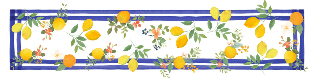 Premium Linen Runner Sorrento 100% Made in Italy