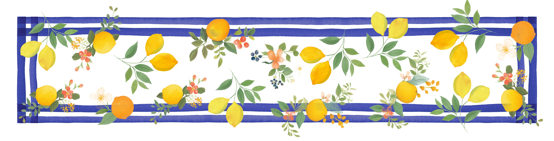 Premium Linen Runner Sorrento 100% Made in Italy