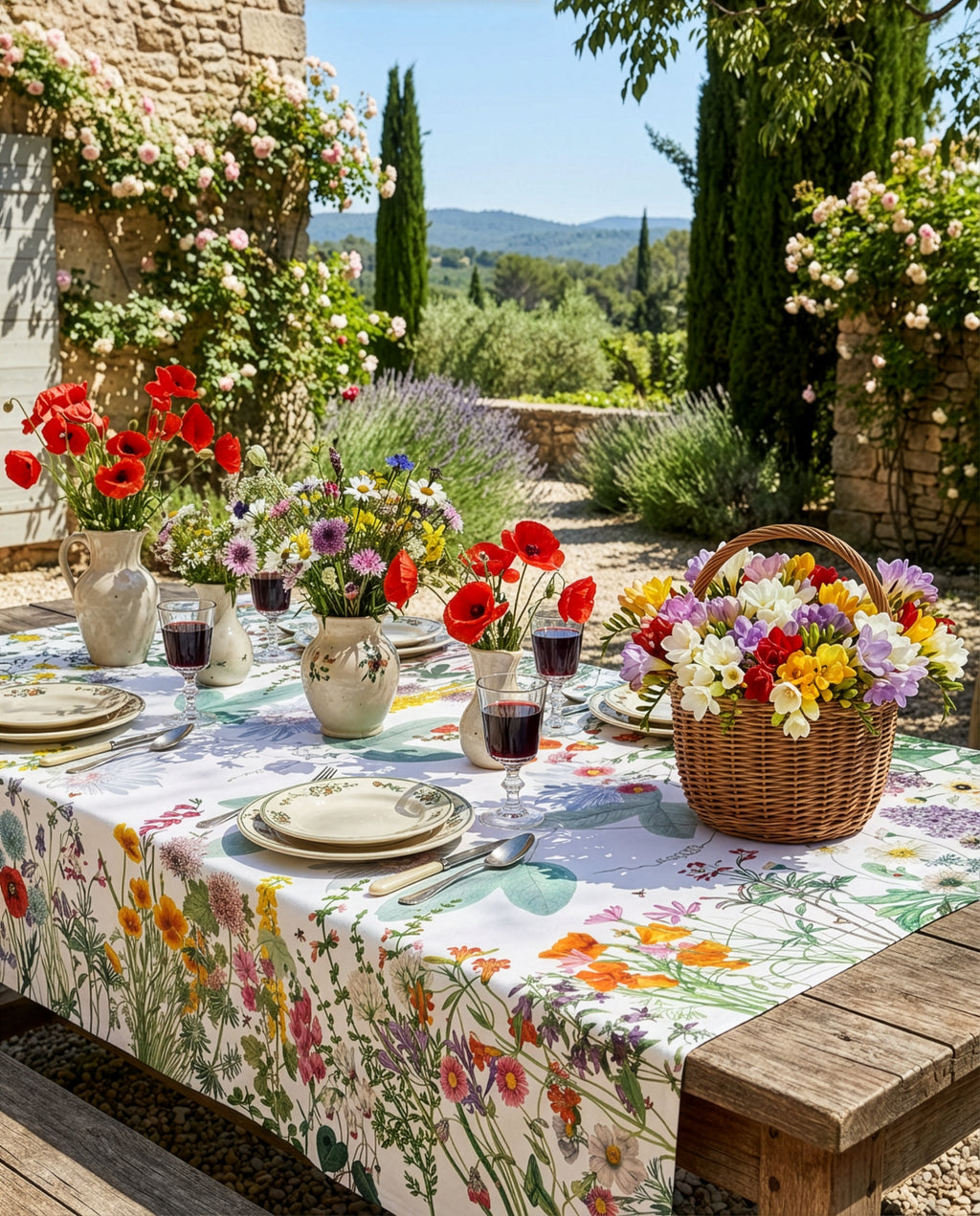 Linen tablecloth Spring