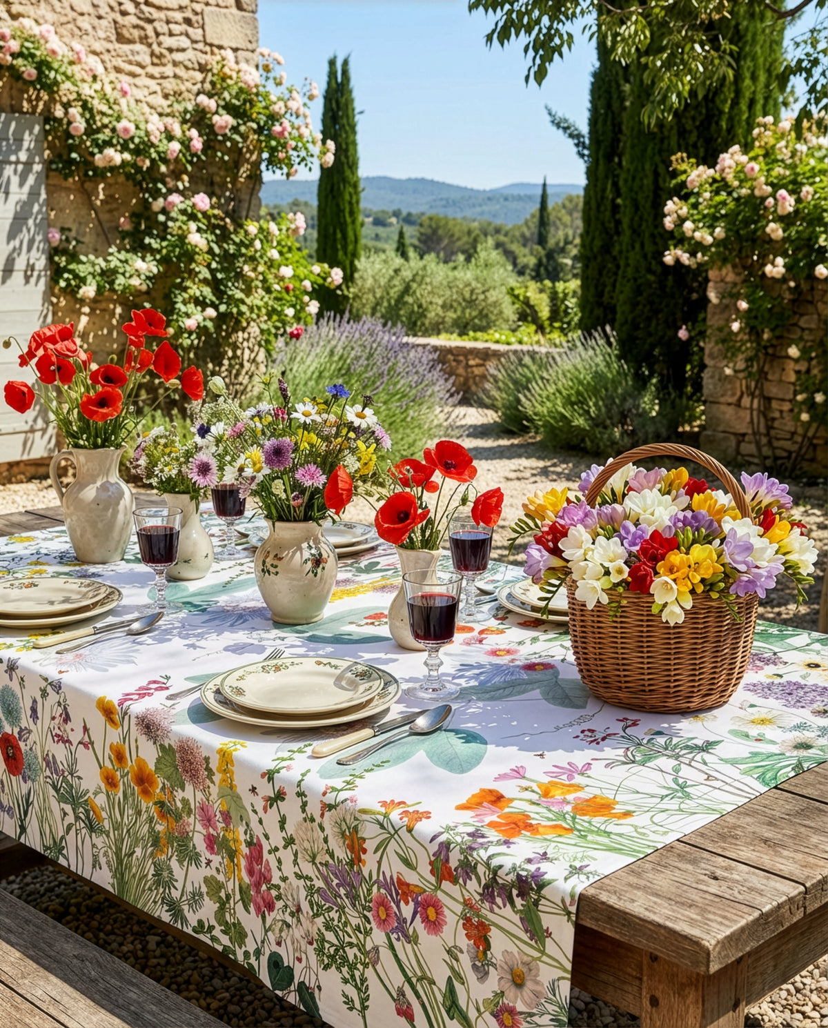 Nappe en lin de printemps