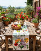 Pure Linen Runner Spring 100% Made in Italy