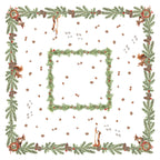 Linen Tablecloth «The Squirrel», 100% Made in Italy