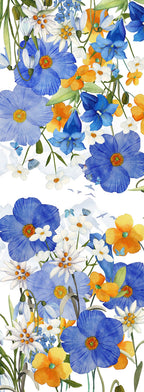 Pure Linen Runner «Alpi Flora» 100% Made in Italy - The Napking
