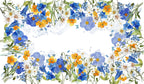 Linen Tablecloth «Alpi Flora», 100% Made in Italy - The Napking