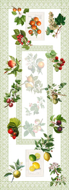 Pure Linen Runner «Summer Fruit» 100% Made in Italy - The Napking