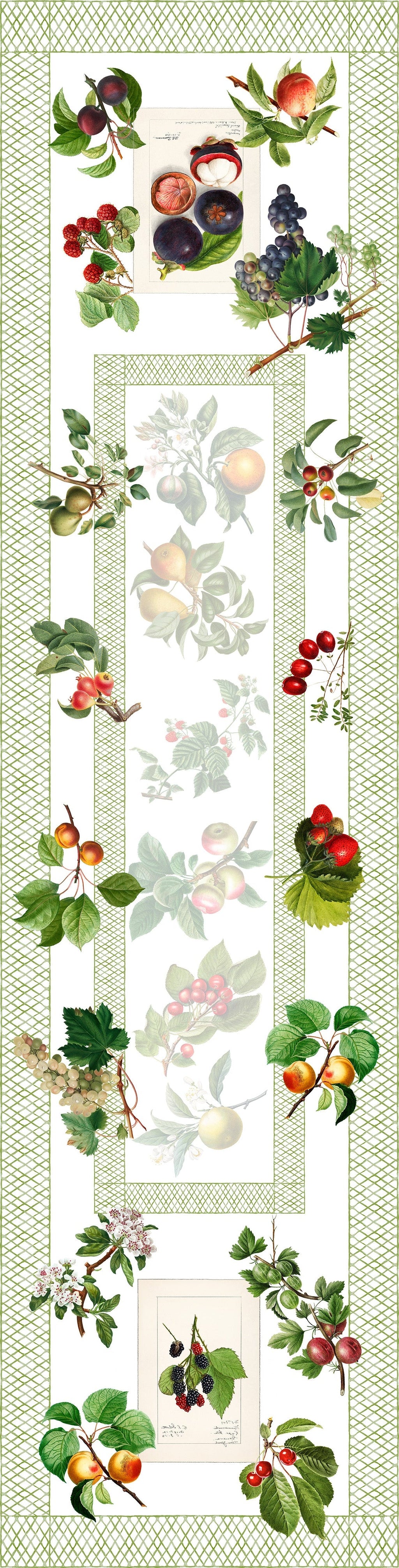 Pure Linen Runner «Summer Fruit» 100% Made in Italy - The Napking