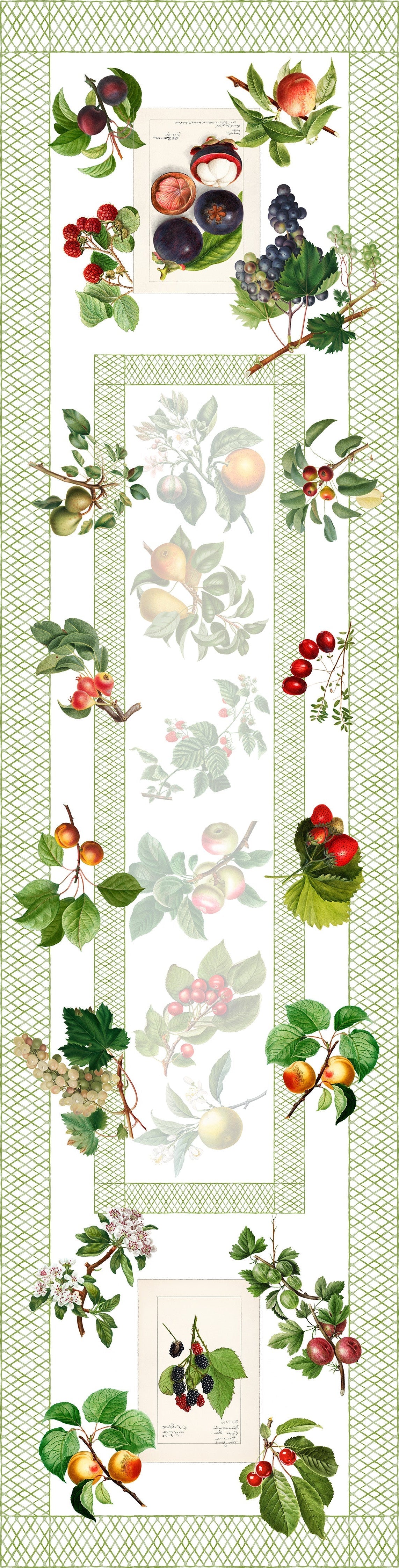 Pure Linen Runner «Summer Fruit» 100% Made in Italy - The Napking