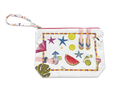 Summer Party cotton pochette digitally printed Made in Italy