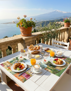 Lot de 2 sets de table en coton Panama Taormina