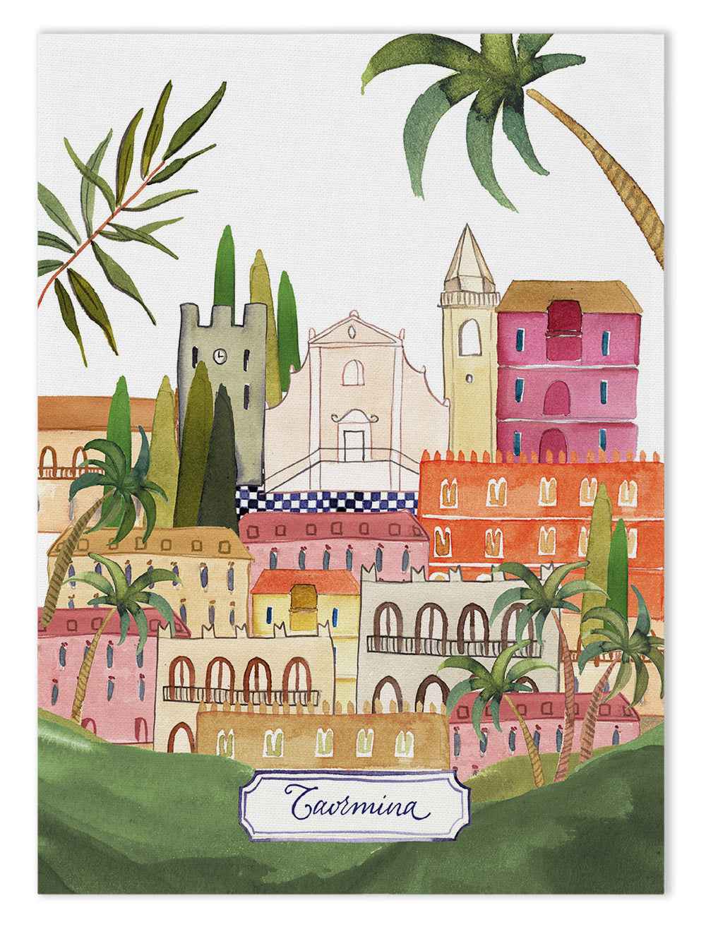 Kitchen Towels «Taormina», 100% Made in Italy