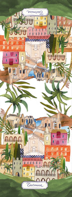 Pure Linen Runner «Taormina» 100% Made in Italy
