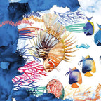 Cotton Satin Runner «The Reef» 100% Made in Italy - The Napking