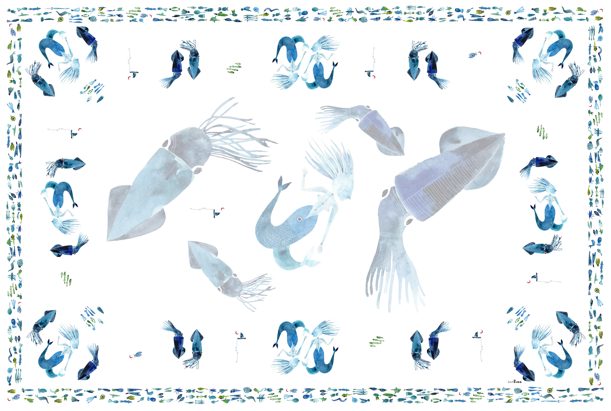 Tablecloths «Therasia» 100% Made in Italy - The Napking