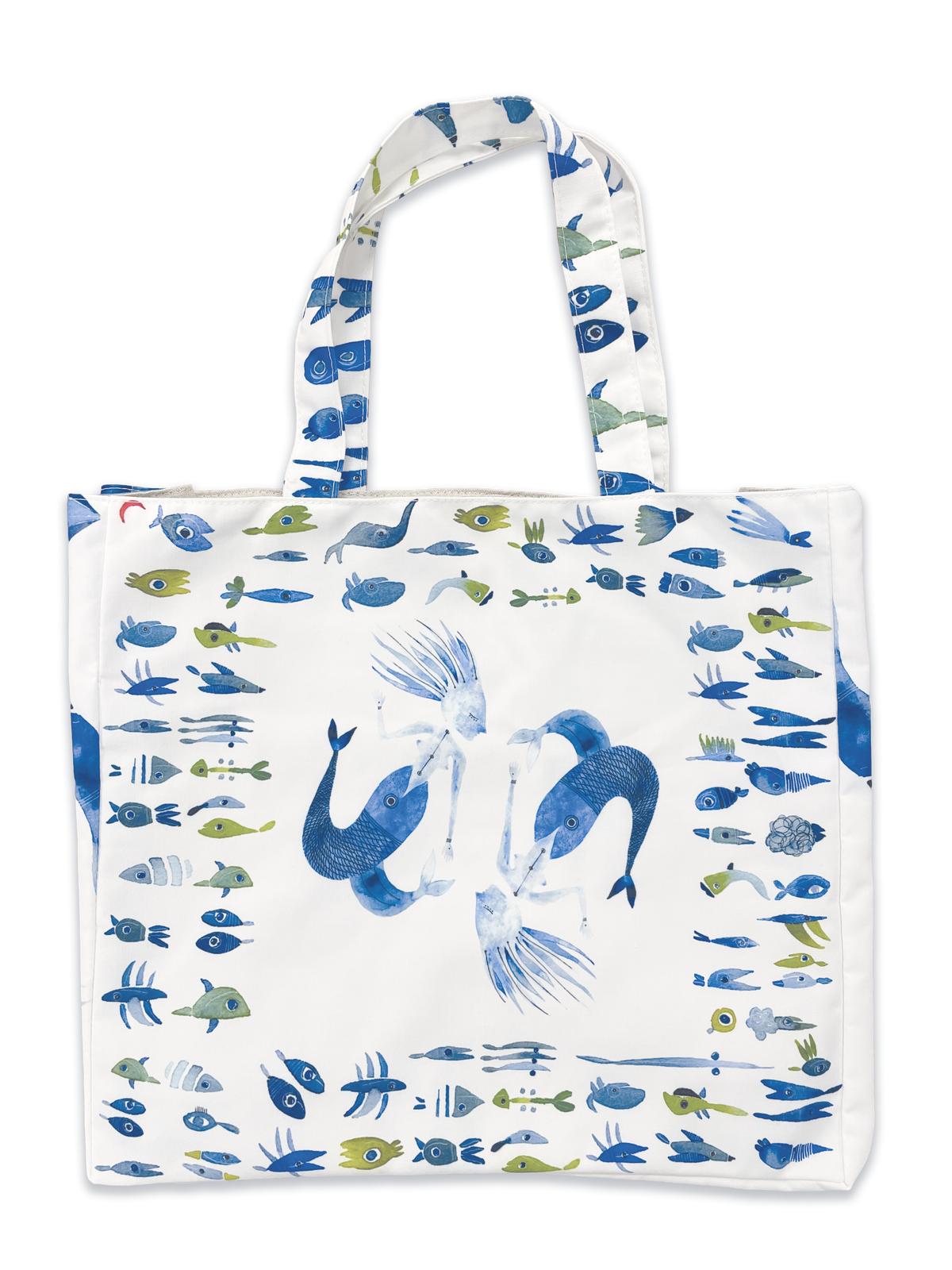 Cotton Shopper bag «Therasia», 100% Made in Italy - The Napking