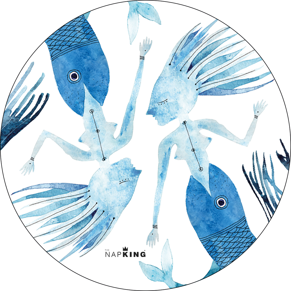 Set of 2 coasters «Therasia» wood cork – 100% Made in Italy