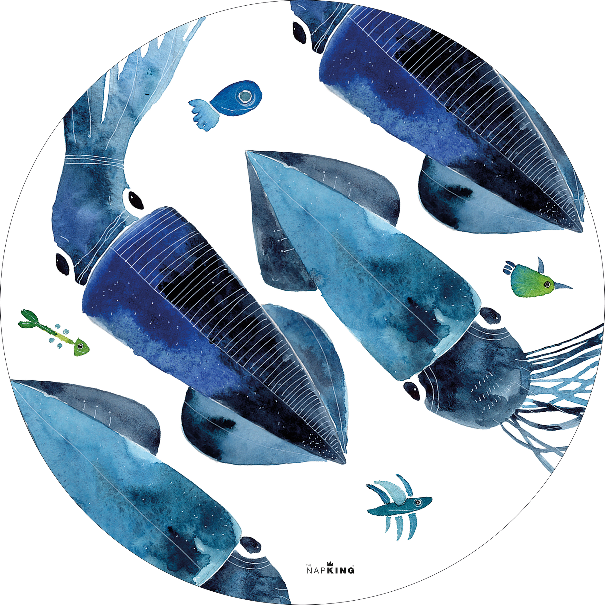 Set of 2 round hardboard placemats «Therasia» 100% Made in Italy - The Napking