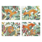 Set of 4 Placemats «Titou» Cotton Satin 100% Made in Italy