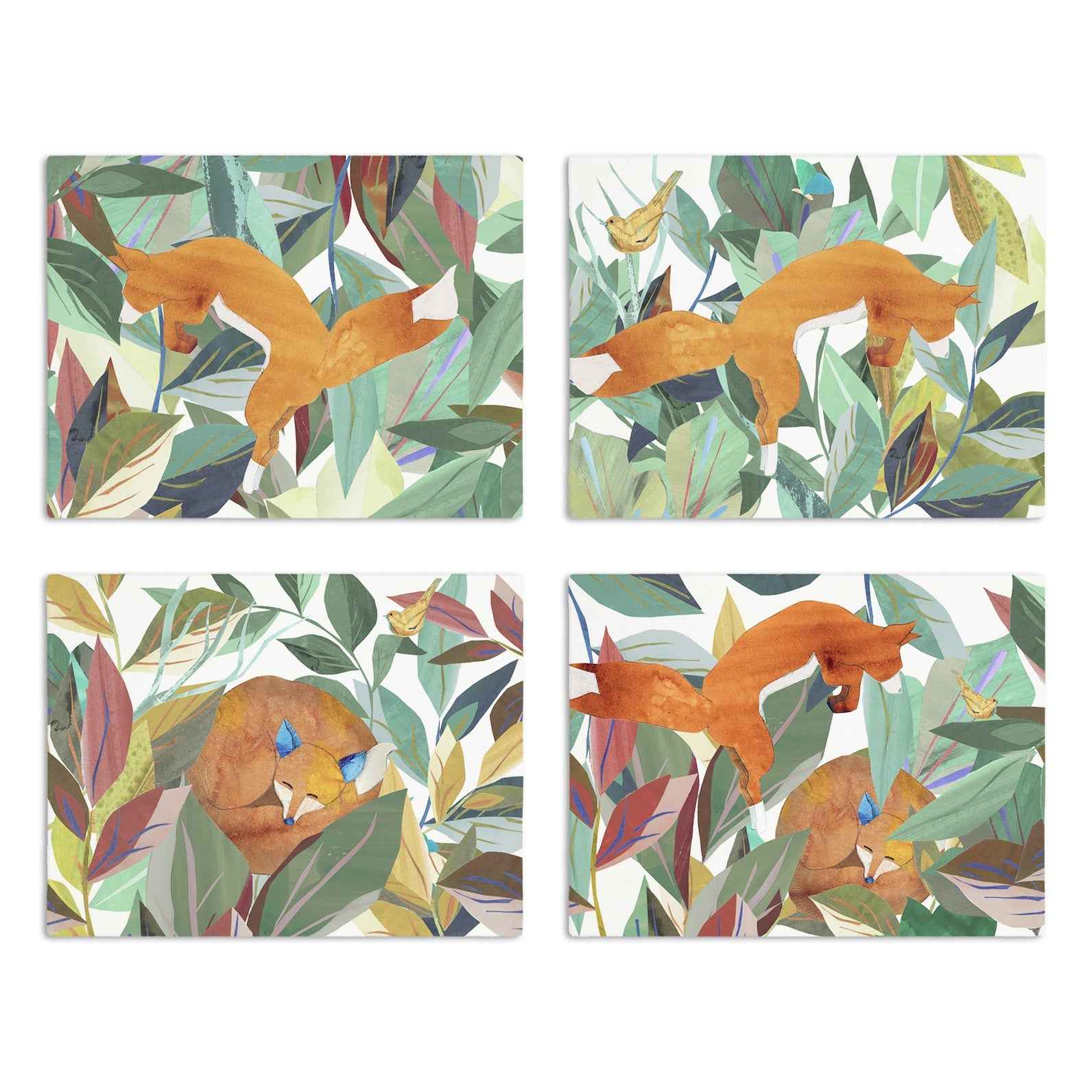 Set of 4 Placemats «Titou» Cotton Satin 100% Made in Italy