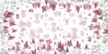 Toile De Jouy tablecloth premium linen in 110x110 cm with digitally printed decorative design