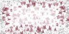 Toile De Jouy tablecloth premium linen in 110x110 cm with digitally printed decorative design