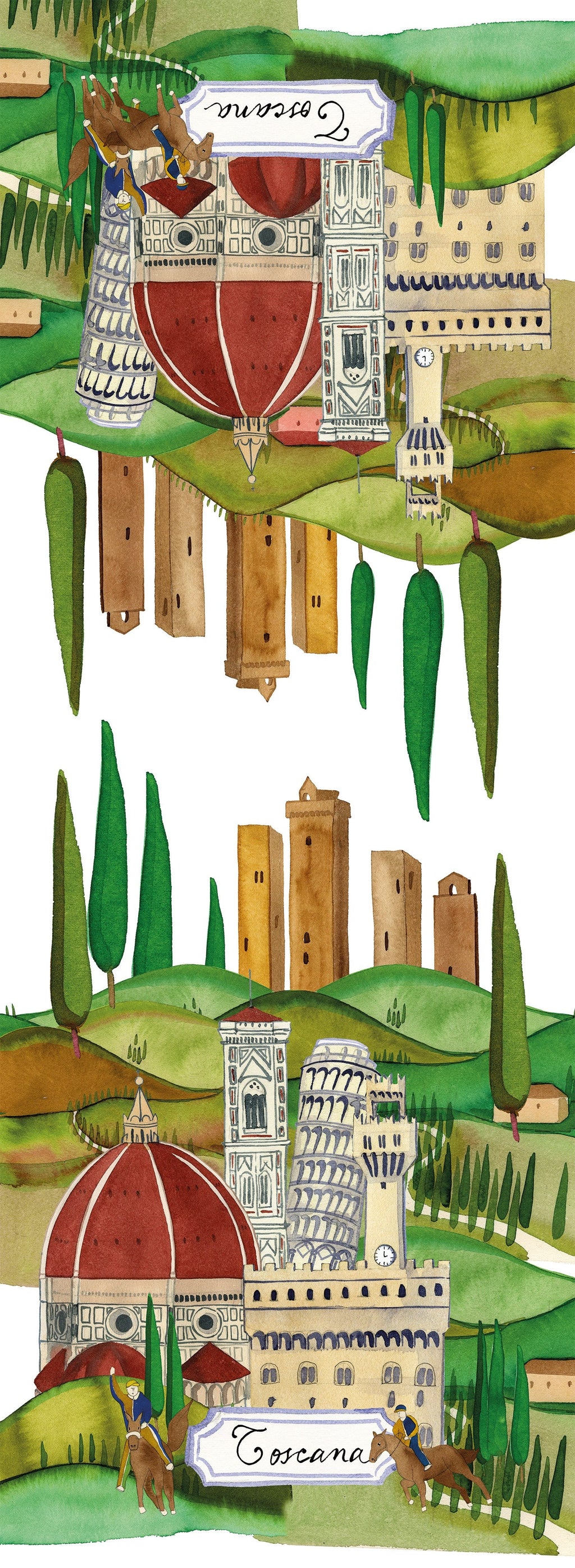 Pure Linen Runner «Toscana» 100% Made in Italy