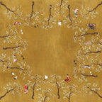 Premium Linen Tablecloth «Ukiyo» 100% Made in Italy