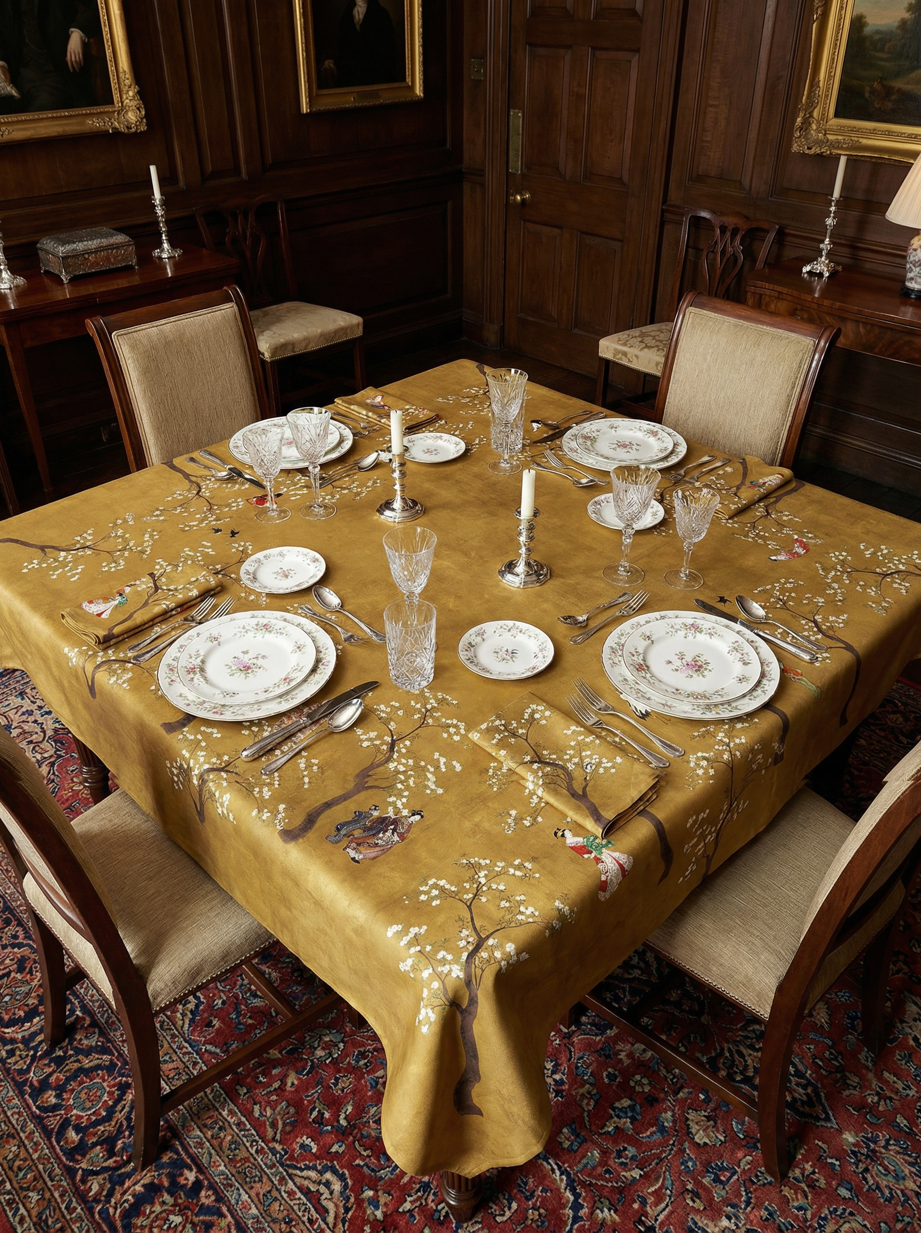 Tovaglia in lino pregiato «Ukiyo» 100% Made in Italy