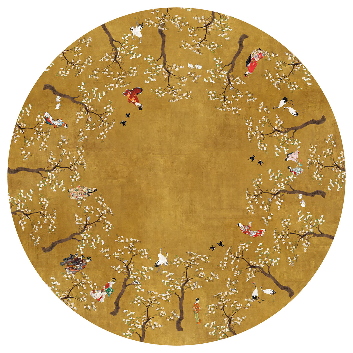 Premium Linen Tablecloth «Ukiyo» 100% Made in Italy