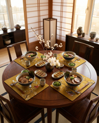 Set of 4 Placemats Premium Linen «Ukiyo» 100% Made in Italy